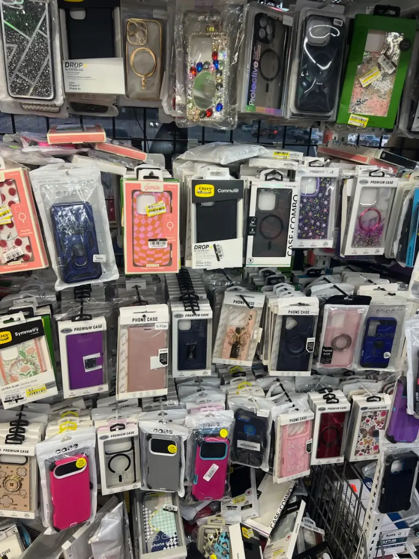 Electronics accessories chargers cables and headphones